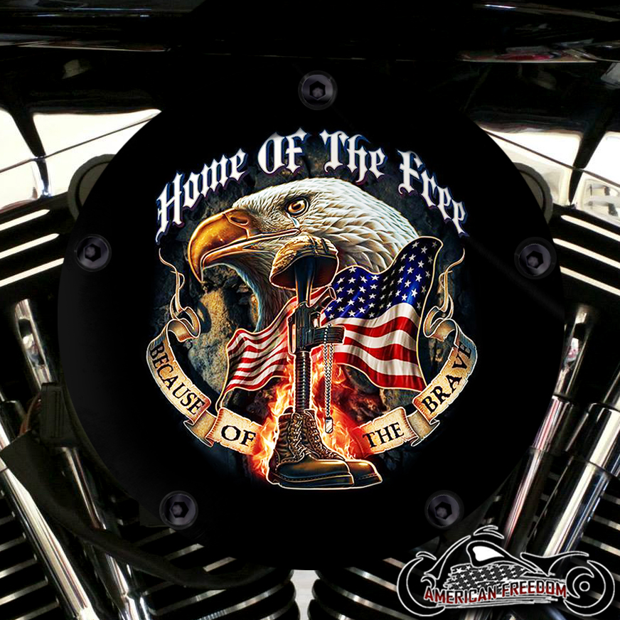 Harley Davidson High Flow Air Cleaner Cover - Home Of The Free